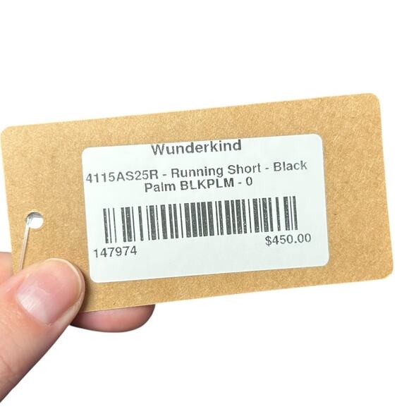 NWT Zimmermann Black Silk Blend Palm Tree Drawstring Running Shorts 0 / US XS - Picture 6 of 8